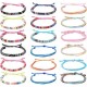 18Pcs Adjustable Woven Anklets Bracelets Bohemian Braided Rope Bracelets Waterproof Bracelet 18Pcs Adjustable Woven Anklets Bracelets Bohemian Braided Rope Bracelets Waterproof Bracelet